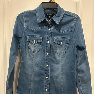 True Religion Blue Denim Top
